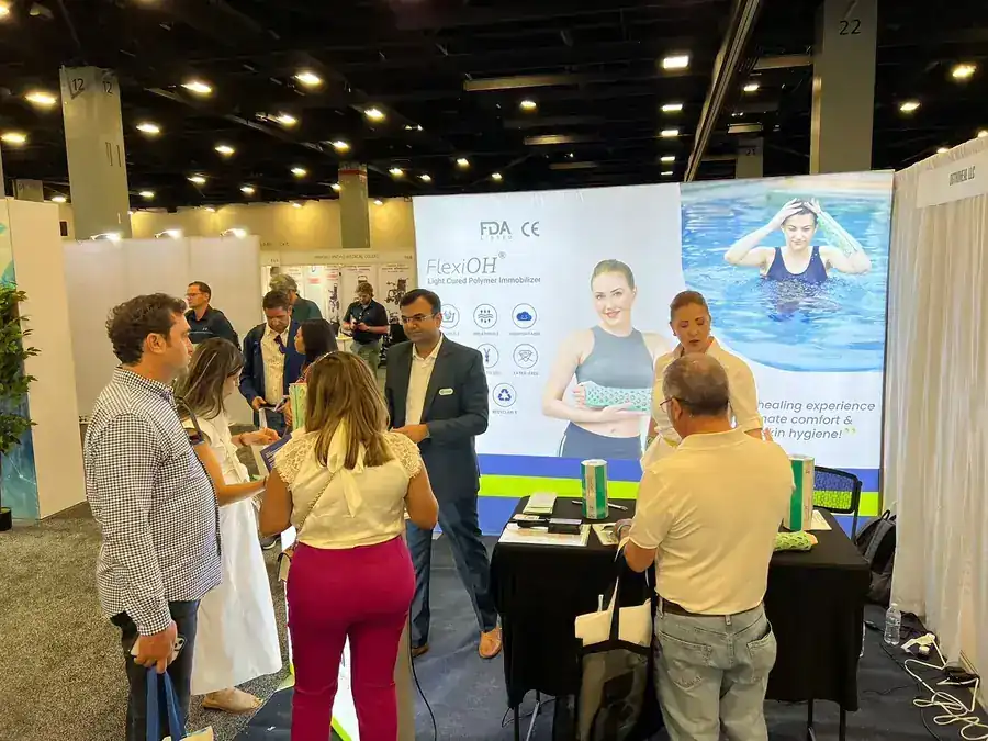 OrthoHeal exhibition booth at FIME 2024, Miami