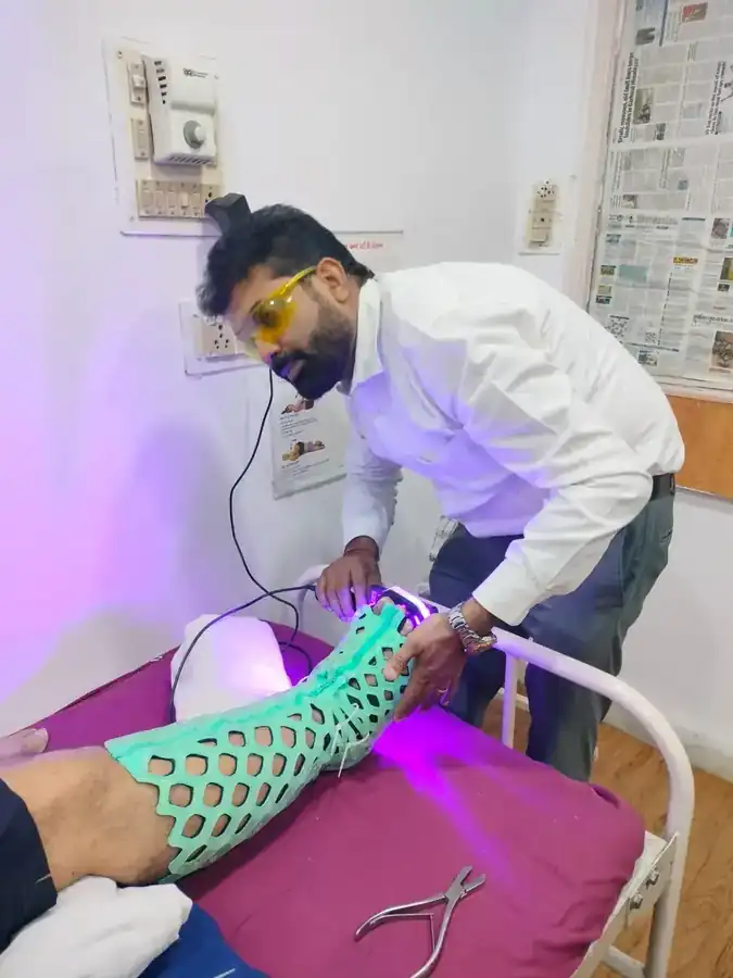 RizyCure Curing Light in use