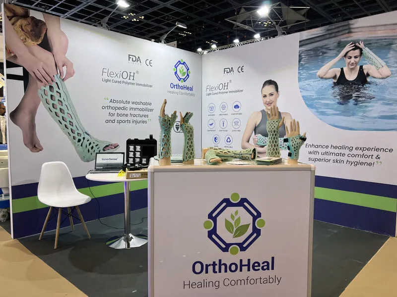 The OrthoHeal stand at Arab Health 2023, Dubai