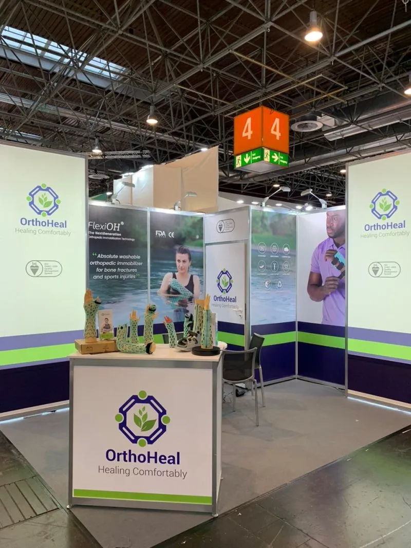 The OrthoHeal stand at MEDICA 2023, Düsseldorf