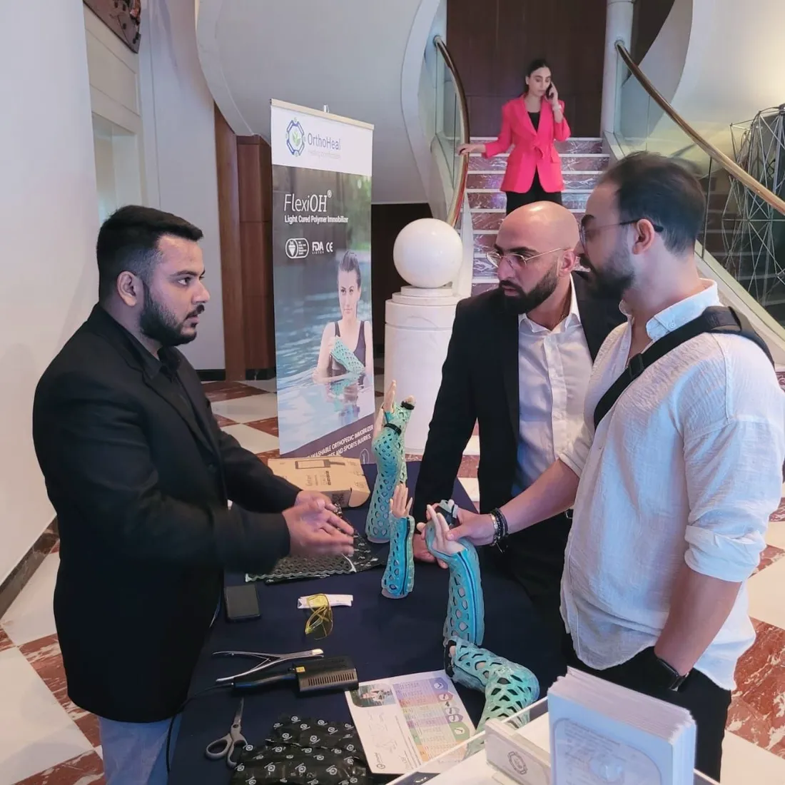 OrthoHeal demonstrating FlexiOH at the Lebanese Orthopedic Society, May 2024