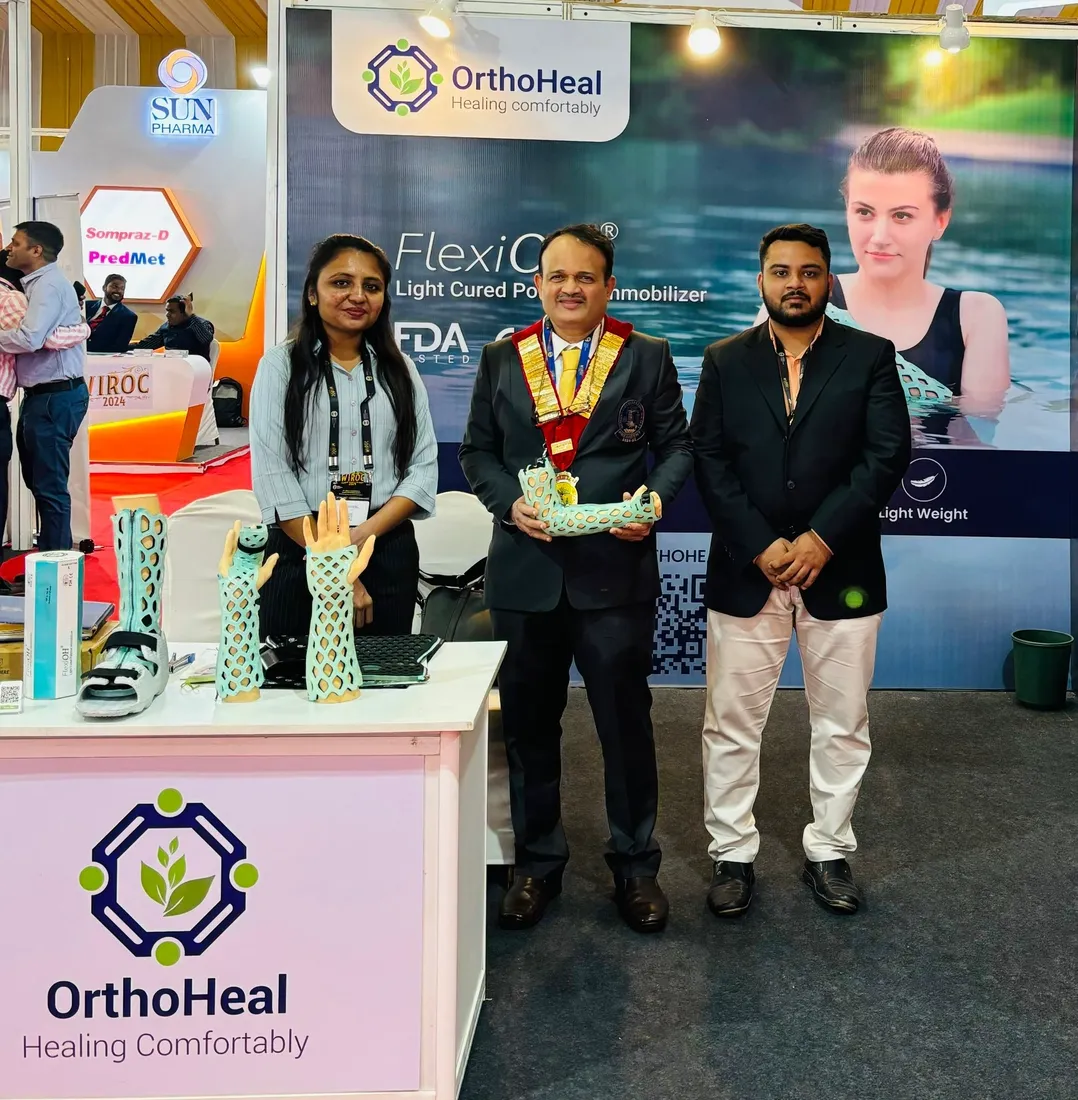 The OrthoHeal stand at WIROC 2024, Mumbai
