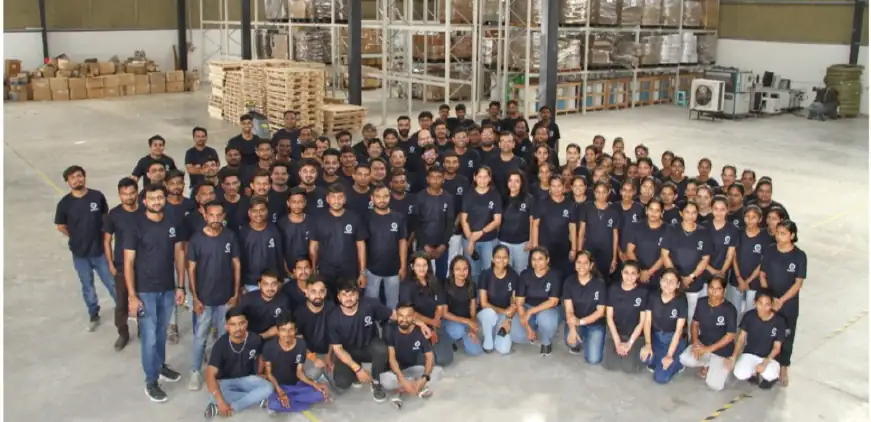 The OrthoHeal team inside the Savli facility