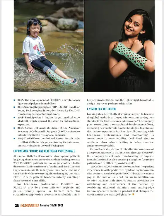 Organiser coverage of OrthoHeal