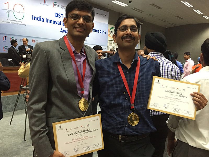 OrthoHeal receiving Gold medal for Top 10 innovative Technology- DST- Lockheed IIGP-2016