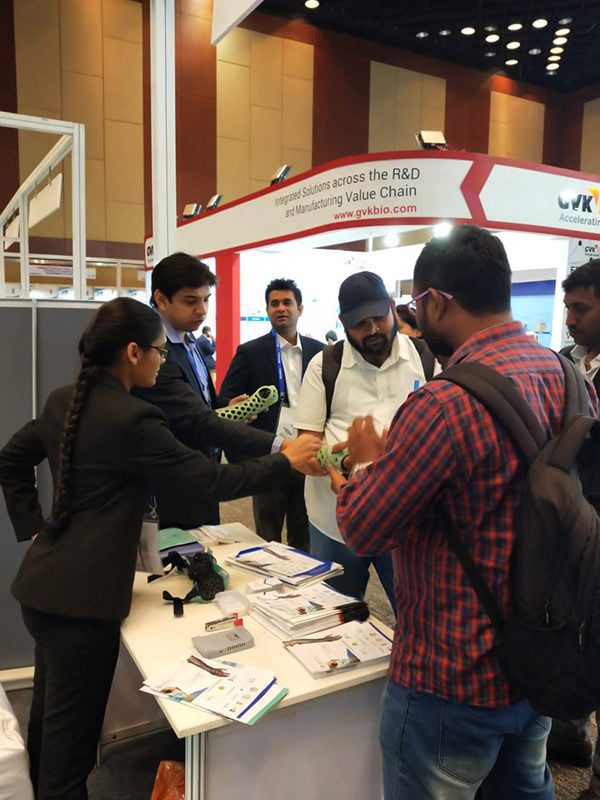 OrthoHeal with its new orthopedic immobilization technology - FlexiOH™ at BioAsia 2019 at HICC, Hyderabad, India.